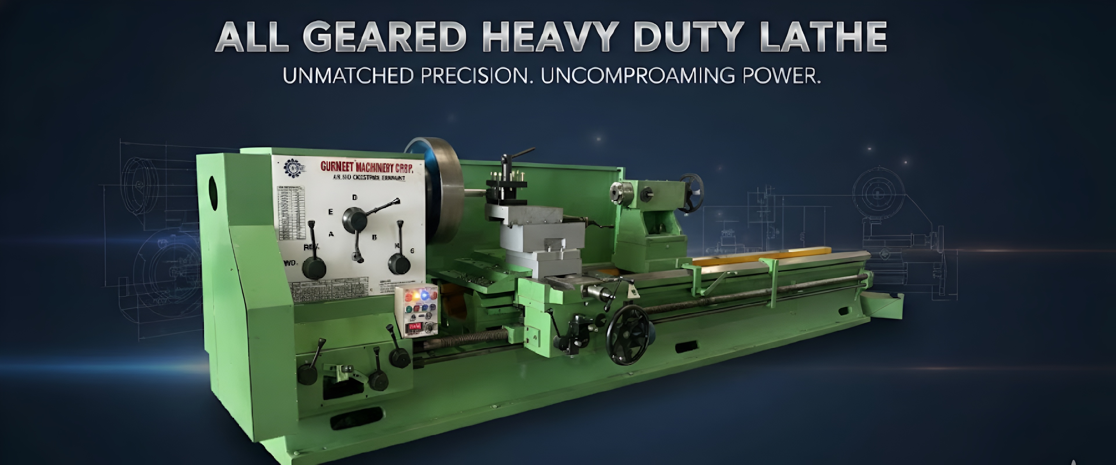 All Geared Heavy Duty Lathe Machine